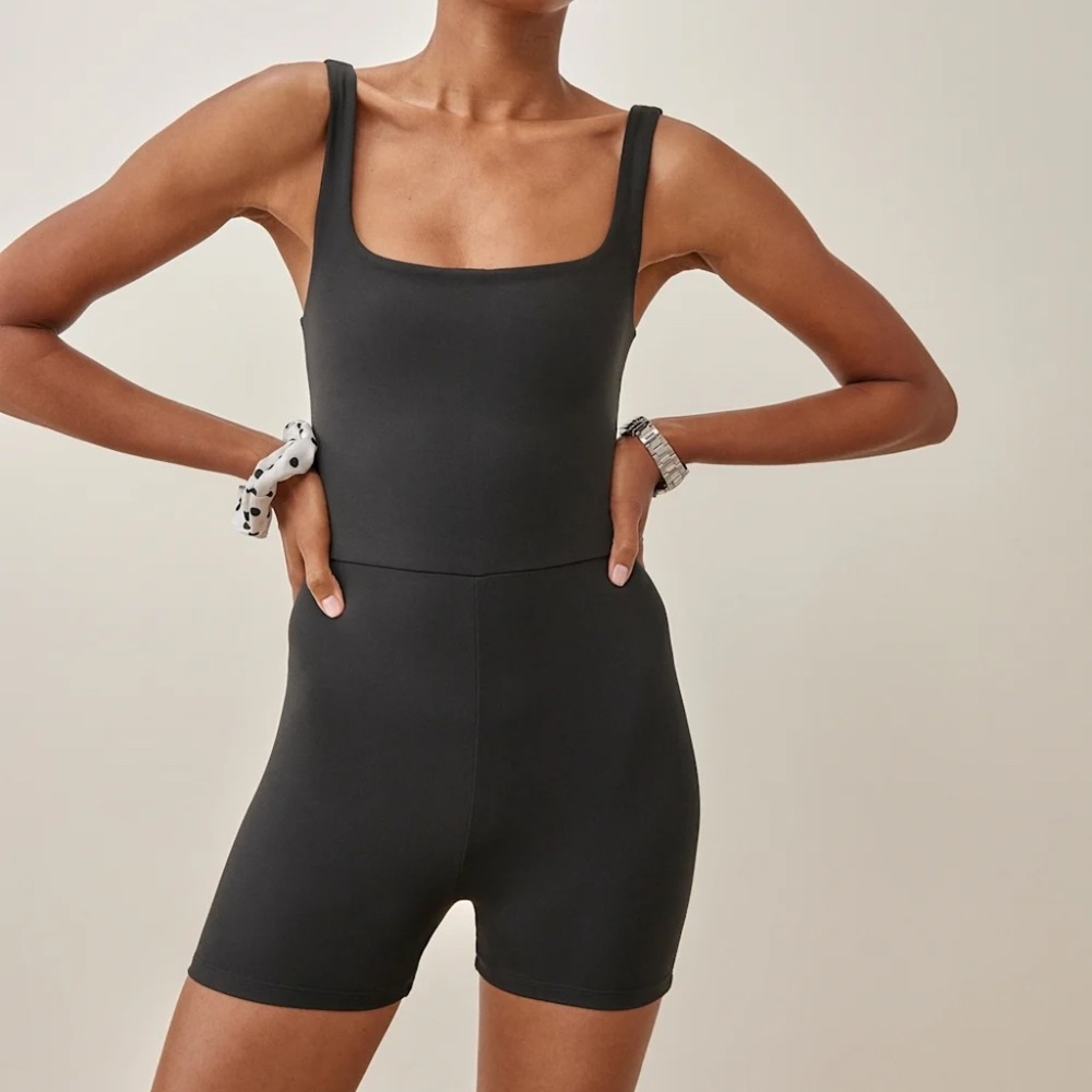 Reformation Dev Ecostretch Short Jumpsuit